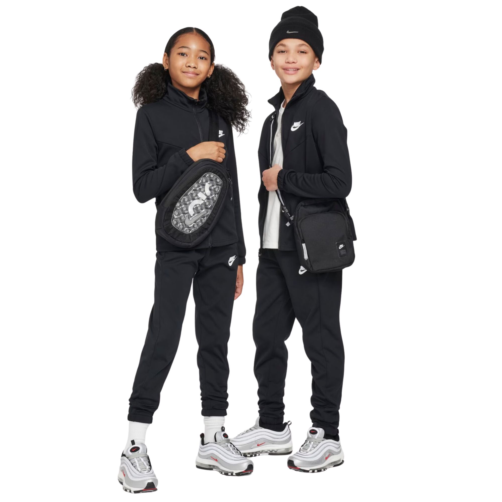 Agasalho Nike Sportswear Tracksuit Poly Infantil - Preto