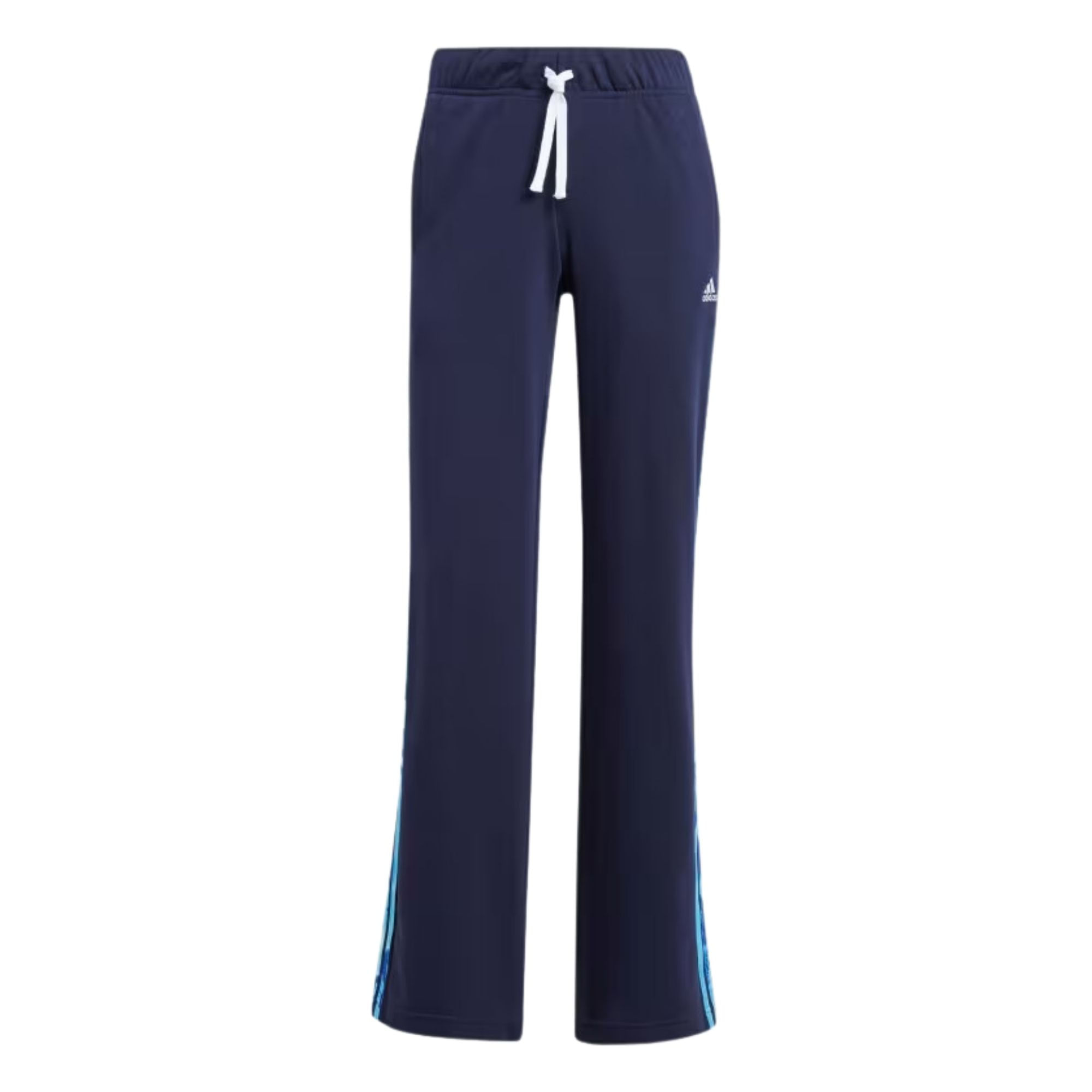 Calça Moletinho Adidas Estampa Floral Três Listras Feminina - Marinho