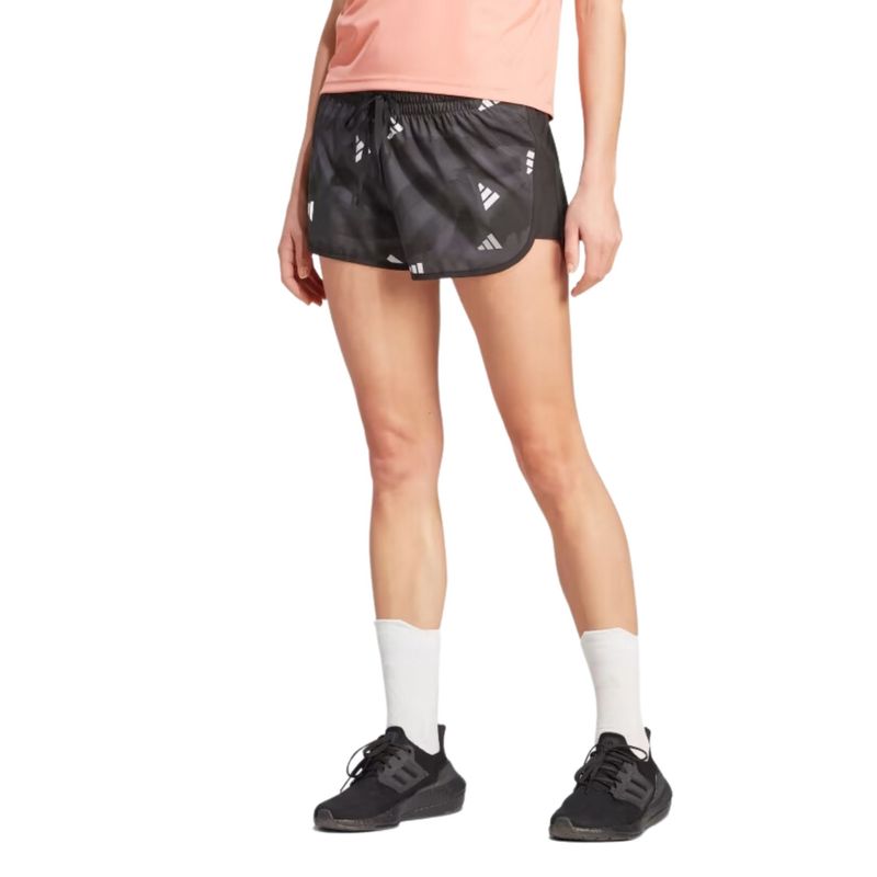Shorts Adidas Run It Brand Love Feminino - Preto