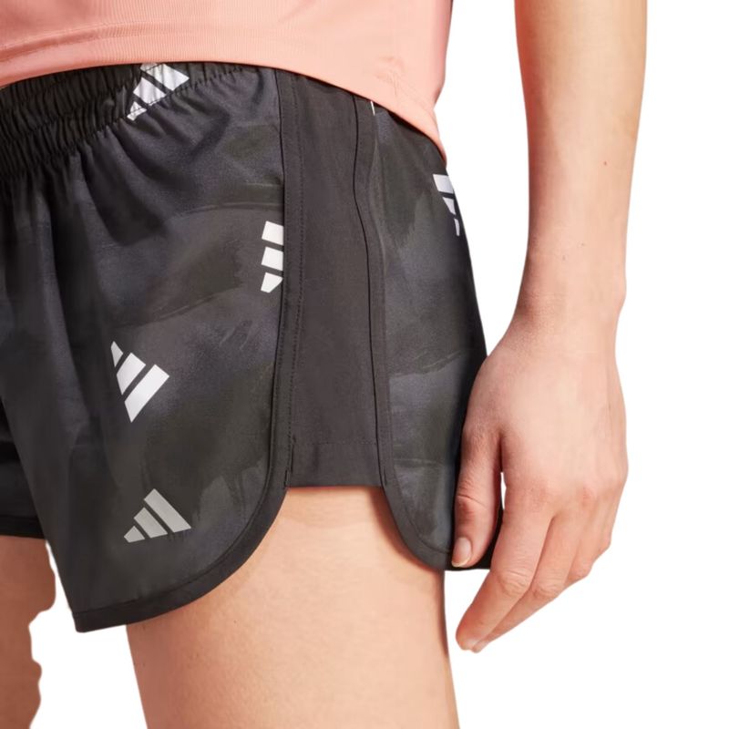 Shorts Adidas Run It Brand Love Feminino - Preto