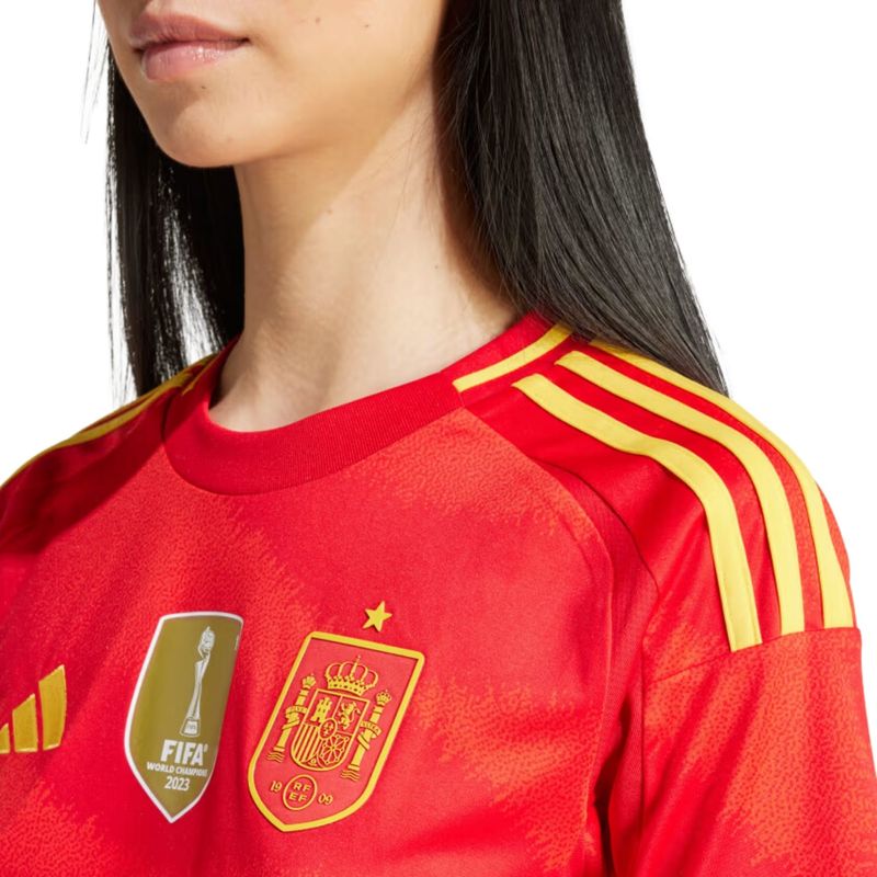 Camisa-Espanha-I-2024-25-Adidas-Torcedora-RFEF-Feminina---Vermelha