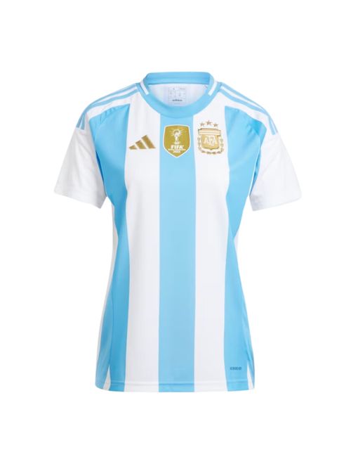 Camisa Argentina I 2024/25 Adidas AFA Torcedora Feminina - Branco/Azul
