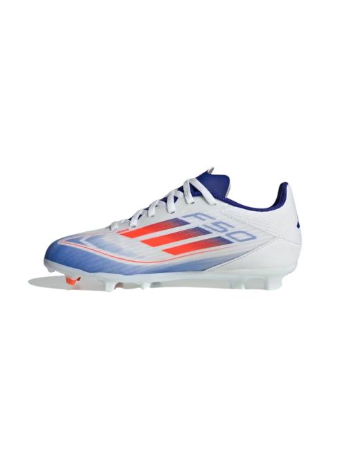 Chuteira Campo Adidas F50 League Infantil - Branca/Azul