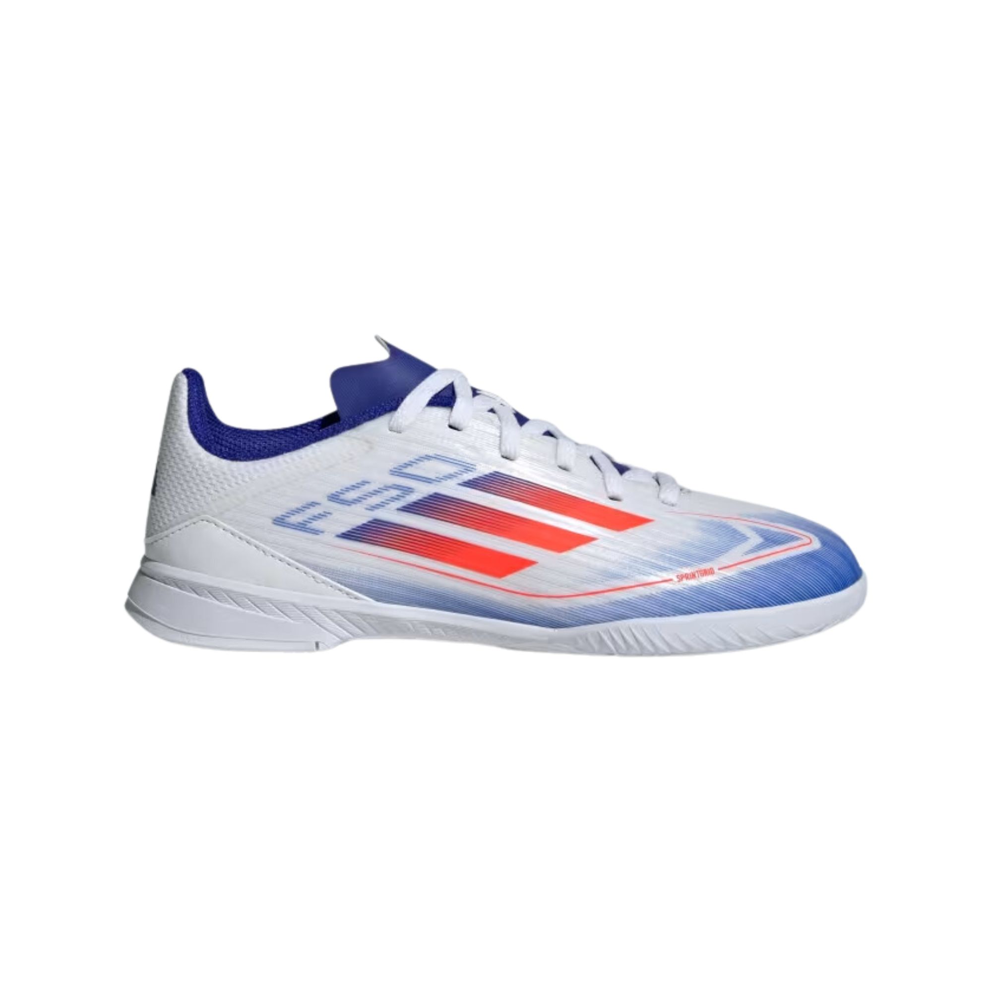 Chuteira Futsal Adidas F50 League Infantil - Branca/Azul