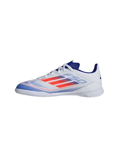 Chuteira Futsal Adidas F50 League Infantil - Branca/Azul