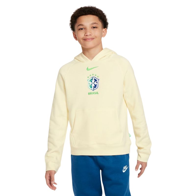 Blusão Brasil Nike CBF Sportswear Infantil - Amarelo