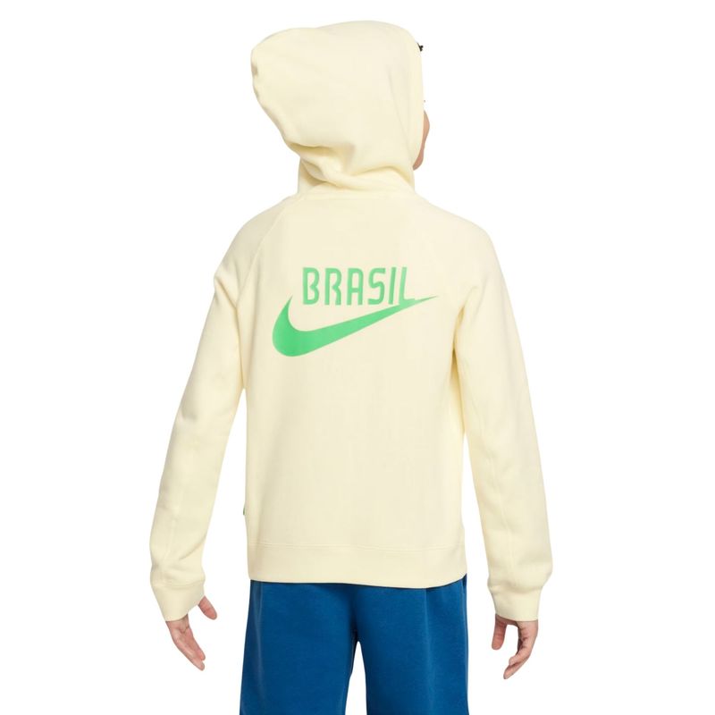 Blusão Brasil Nike CBF Sportswear Infantil - Amarelo