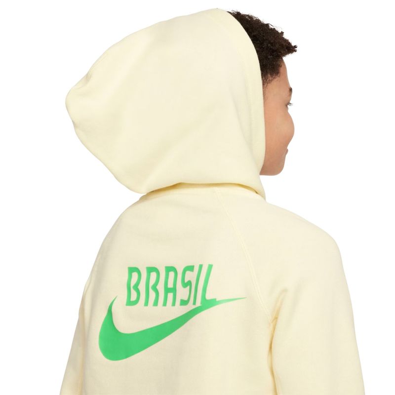 Blusão Brasil Nike CBF Sportswear Infantil - Amarelo