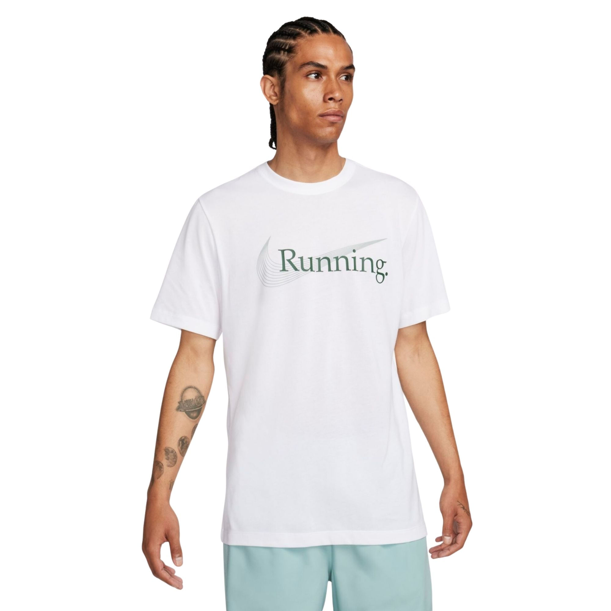 Camiseta Nike Dri-Fit Tee Heritage Masculina - Branca