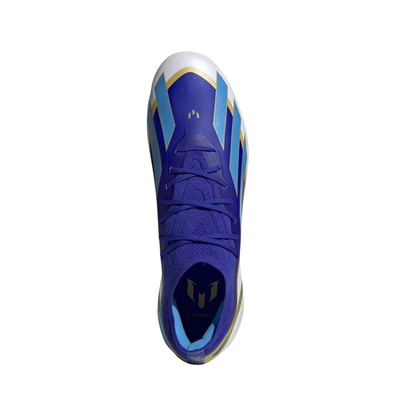 Chuteira-Campo-Adidas-X-Crazyfast-Messi-23-Elite-Masculina---Azul-Branco
