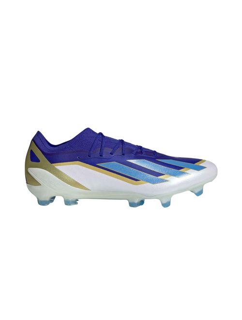 Chuteira Campo Adidas X Crazyfast Messi 23 Elite Masculina - Azul/Branco