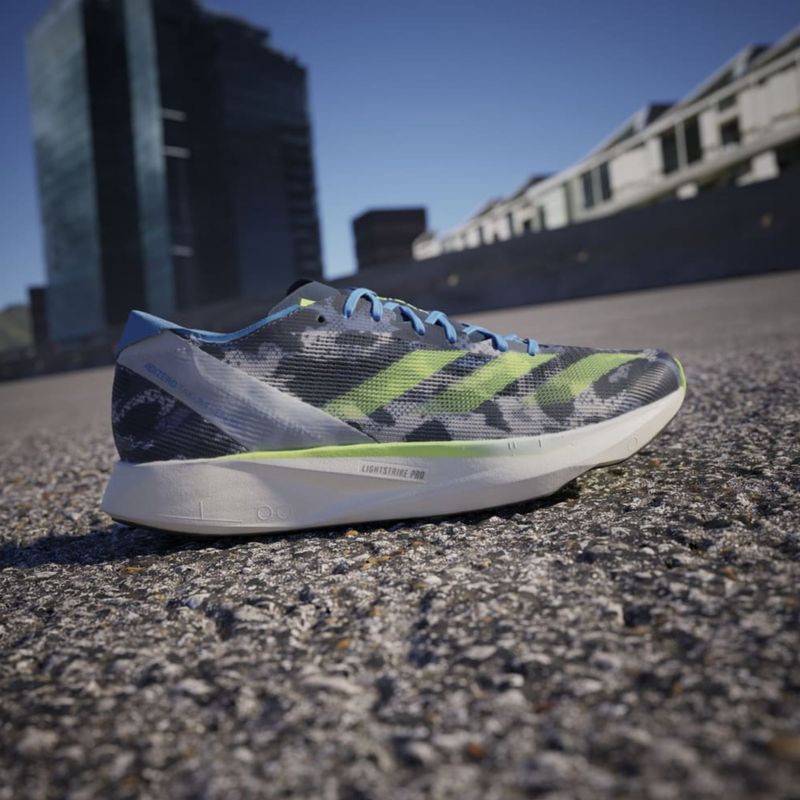 Tênis Adidas Adizero Takumi Sen 10 Masculino - Branco/Azul