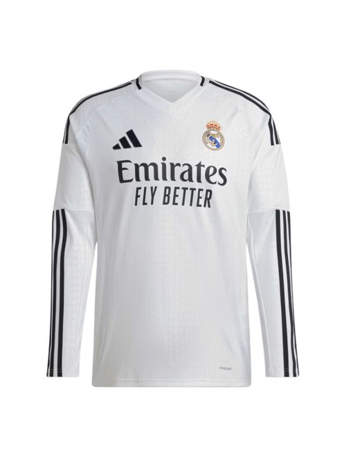 Camisa Manga Longa Real Madrid I 2024/25 Adidas Torcedor Masculina - Branca