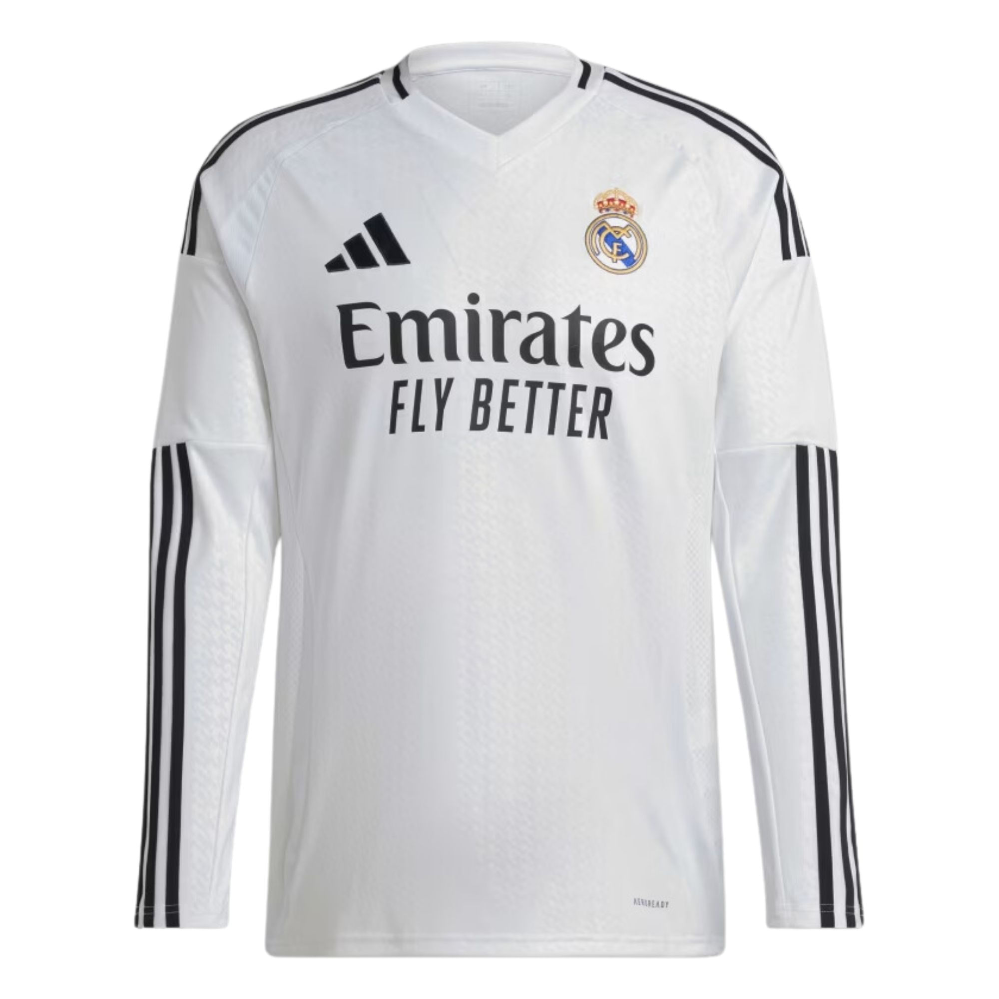 Camisa Manga Longa Real Madrid I 2024/25 Adidas Torcedor Masculina - Branca