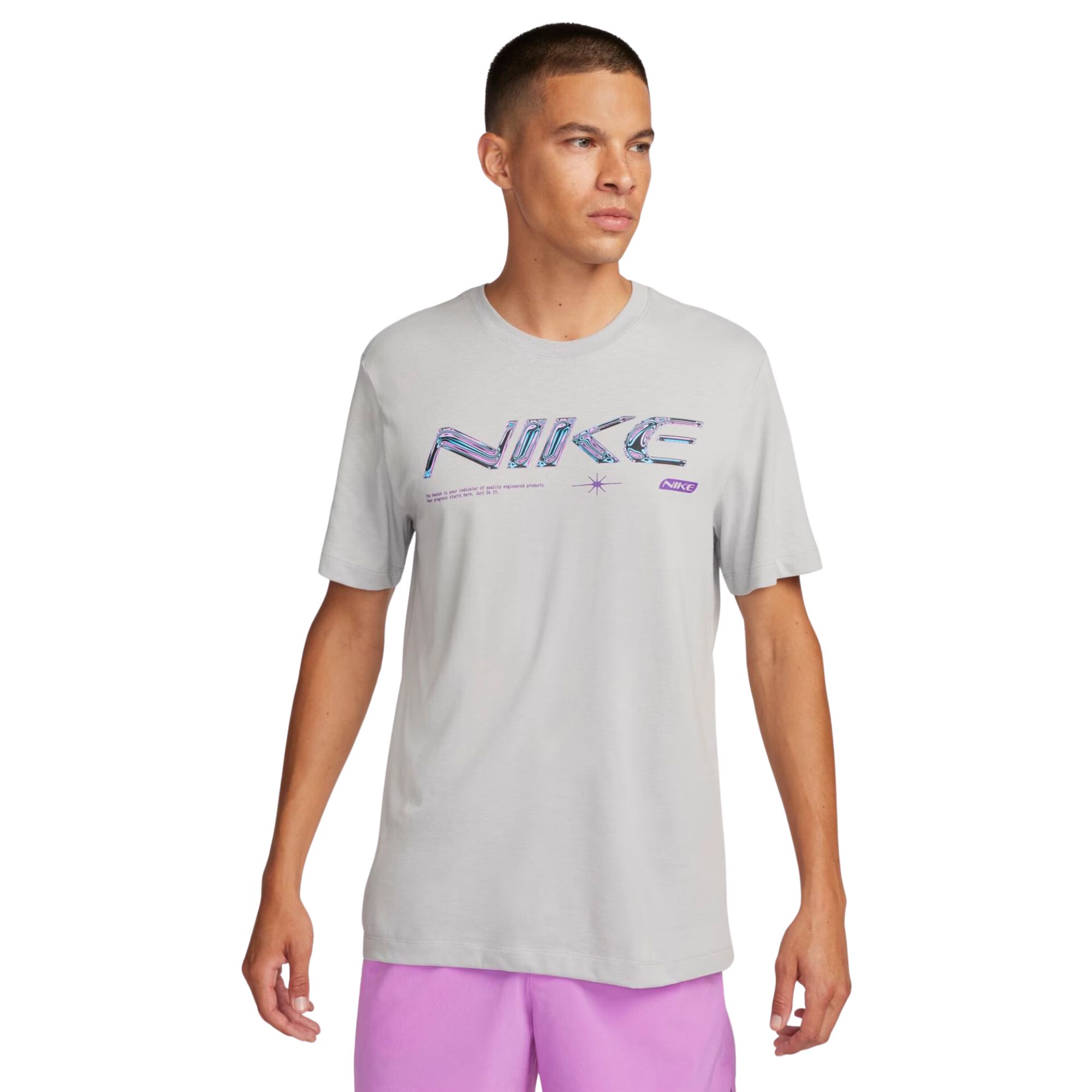 Camiseta Nike Dri-Fit Tee Slub WC 2 Masculina - Cinza