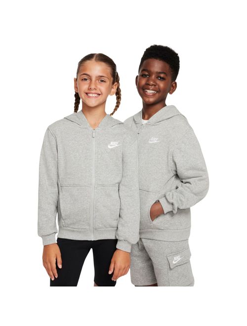 Blusão Nike Club Fleece Infantil - Cinza