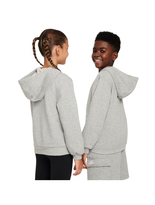 Blusão Nike Club Fleece Infantil - Cinza