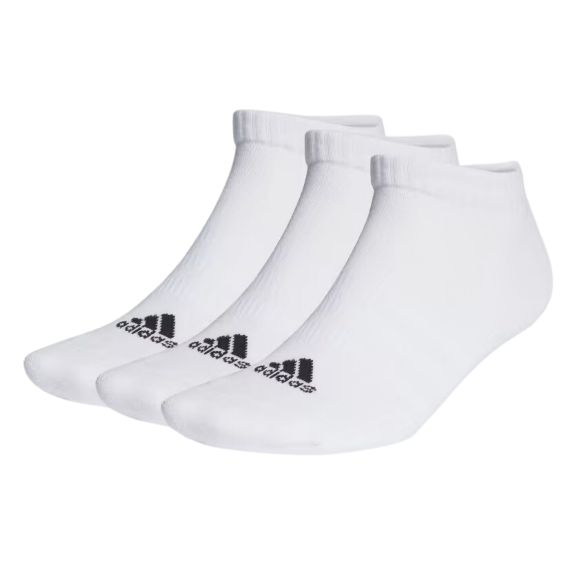Kit Meia Cano Baixo Adidas 3 Pares Unissex - Branca