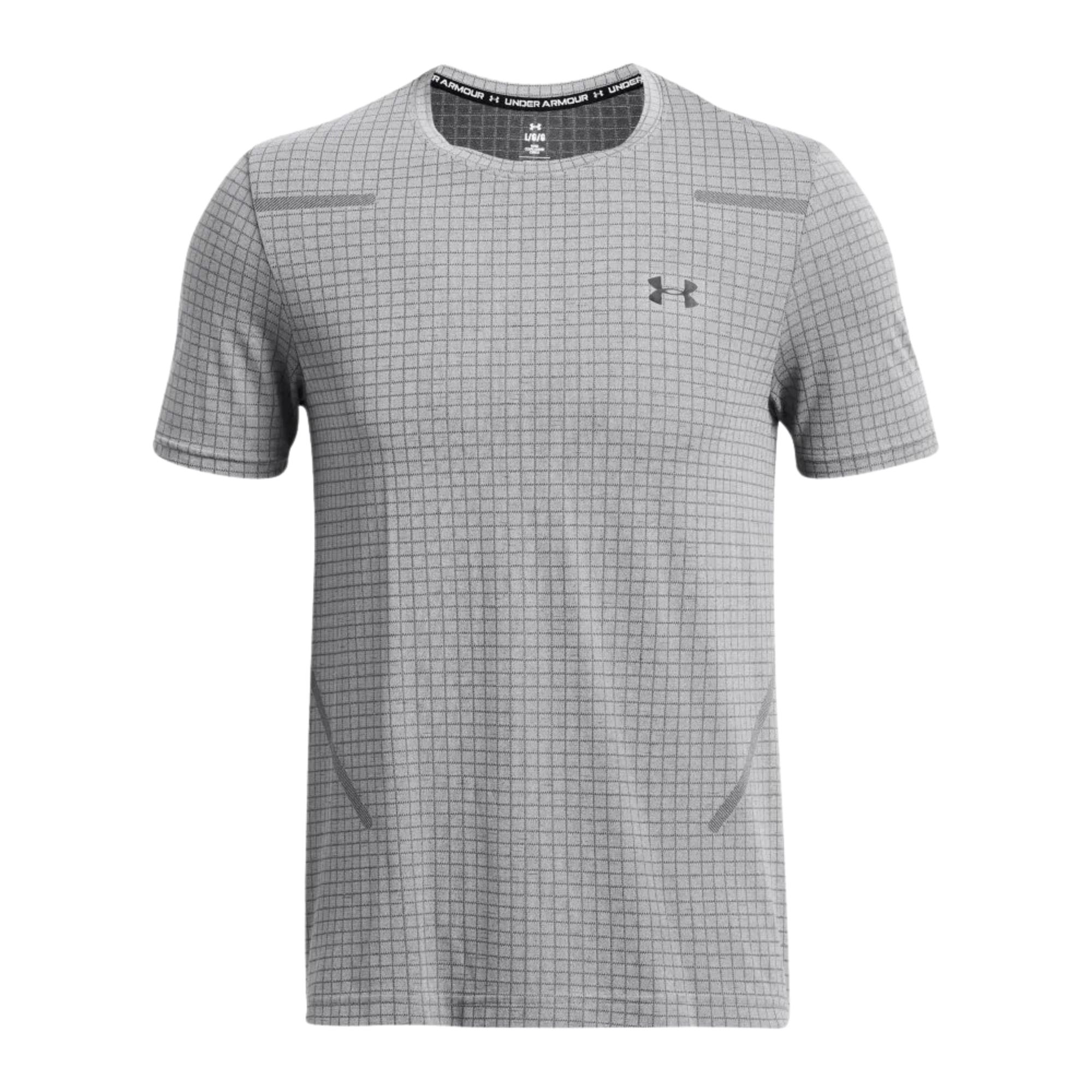 Camiseta Under Armour Seamless Grid Masculina - Cinza