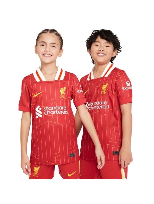 Camisa Liverpool I 2024/25 Nike Pro Infantil - Vermelha