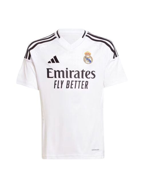 Camisa Real Madrid I 2024/25 Adidas Torcedor Infantil - Branca