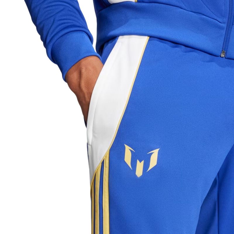 Calça Adidas Messi Pitch 2 Street Masculina - Azul/Branca