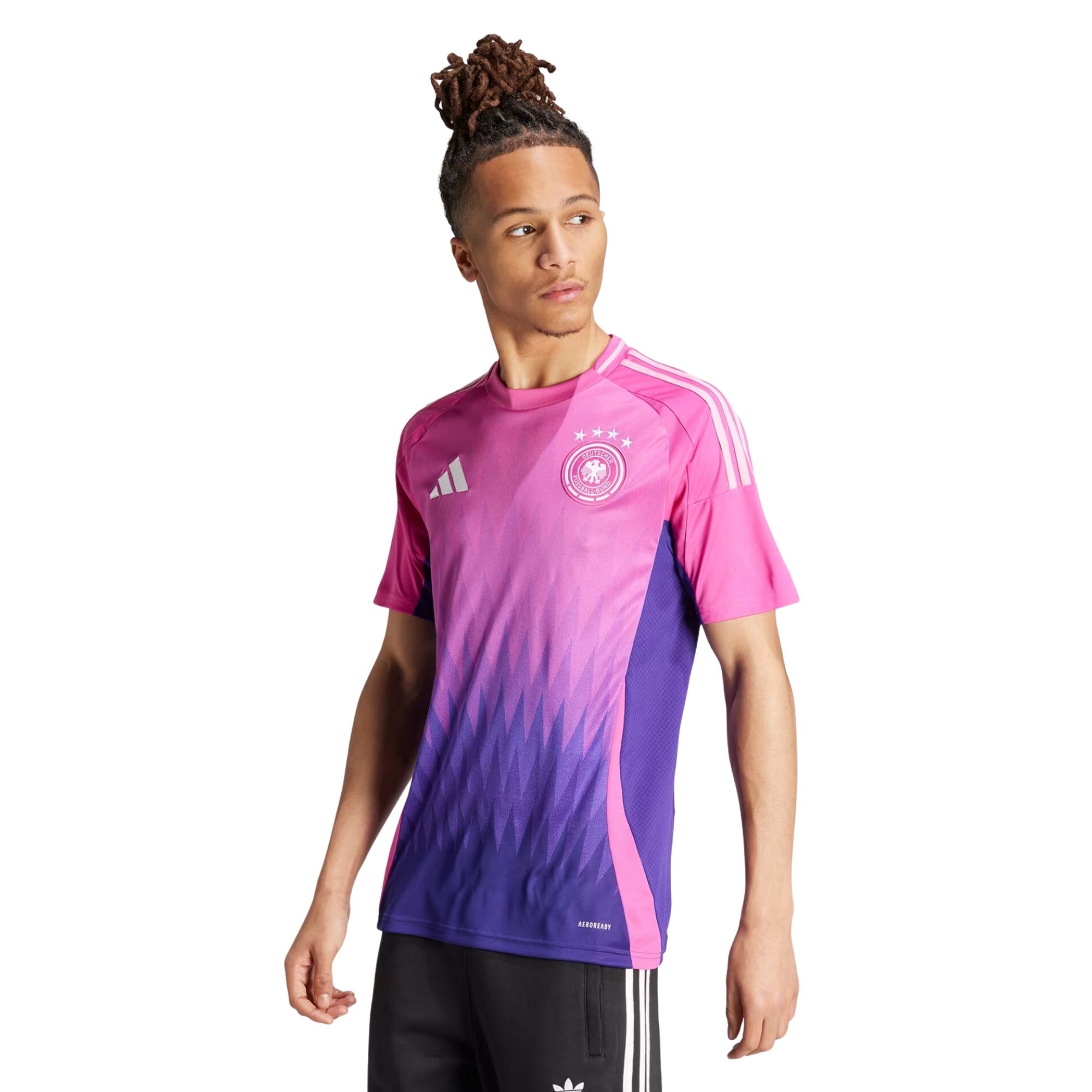Camisa Alemanha II Adidas Jersey Masculina - Rosa/Roxo