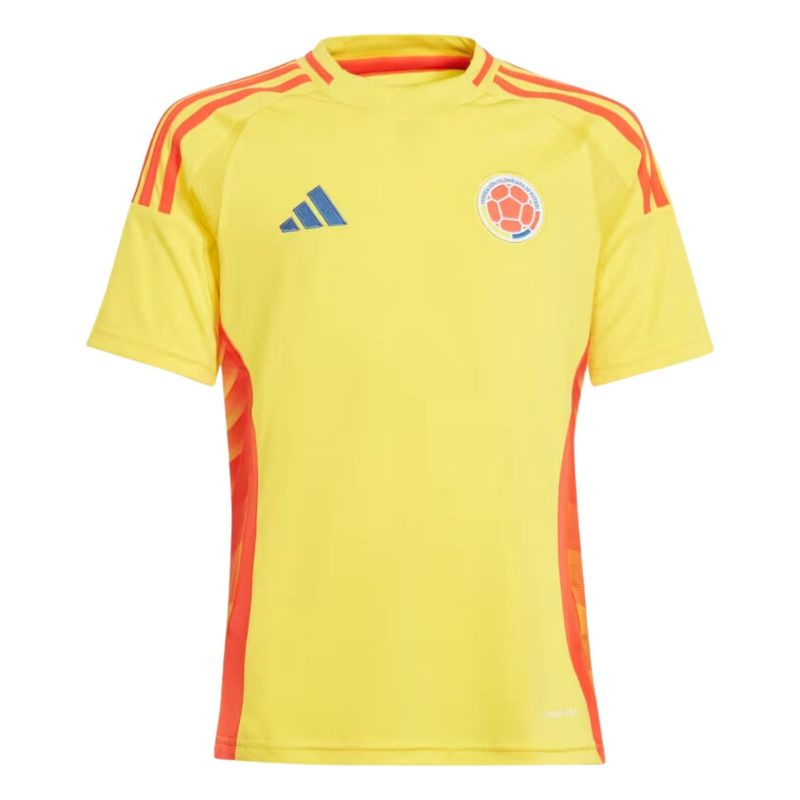 Camisa Colombia I 23/24 Adidas Infantil - Amarela