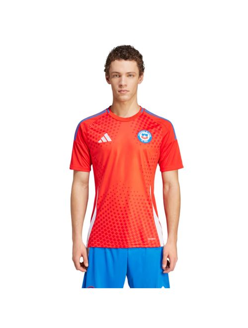 Camisa Chile I 24/25 Adidas Masculina - Vermelha
