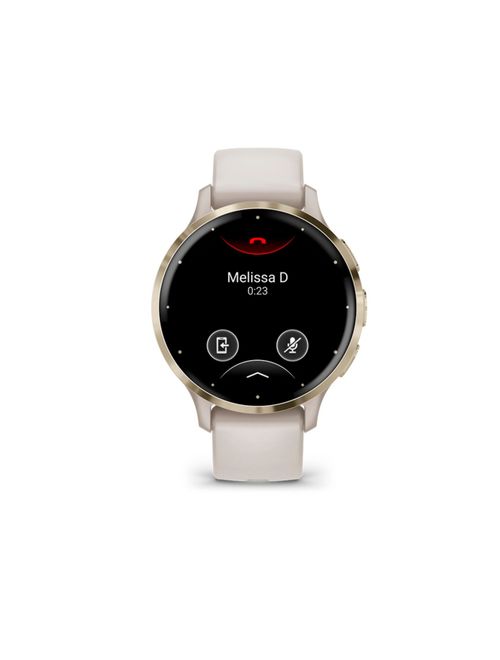 Relógio Monitor Cardíaco Garmin Venu 3S Unissex - Bege/Dourado
