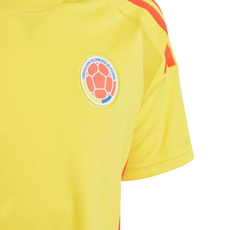 Camisa Colombia I 23/24 Adidas Infantil - Amarela