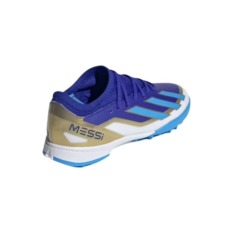 Chuteira-Society-Adidas-X-Crazyfast-23-Messi-League-Infantil---Azul-Branco