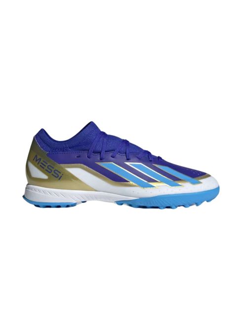 Chuteira Society Adidas X Crazyfast 23 Messi League Masculina - Azul/Branca