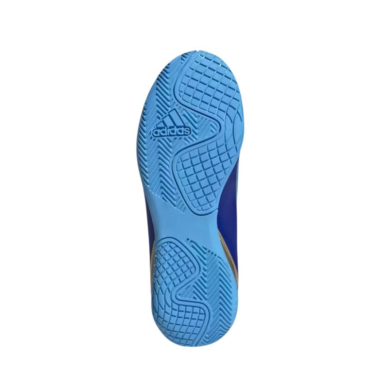 Chuteira Futsal Adidas Crazyfast Club Messi Infantil - Azul/Branco
