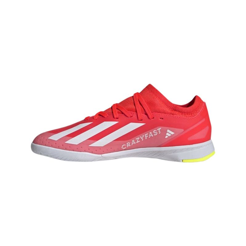 Chuteira-Futsal-Adidas-X-Crazyfast-League-23-Masculina---Vermelha-Branca