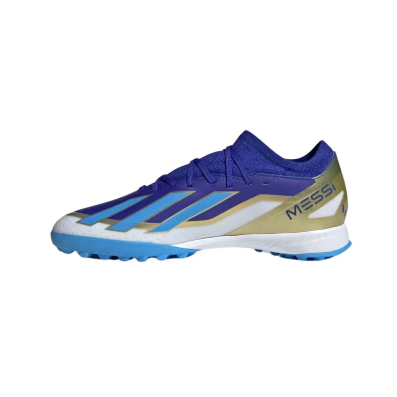 Chuteira-Society-Adidas-X-Crazyfast-23-Messi-League-Masculina---Azul-Branca