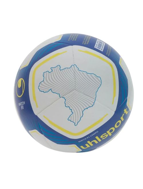 Bola De Campo 2024 Uhlsport Match R1 Brasileiro Unissex - Branca/Azul