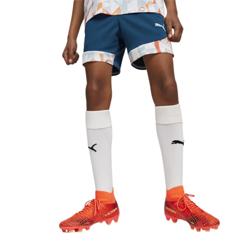 Calção Puma Neymar Jr Creativity Infantil - Azul/Laranja