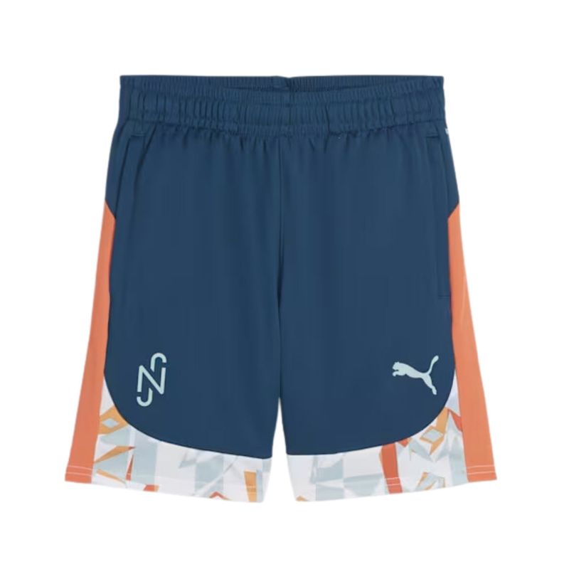 Calção Puma Neymar Jr Creativity Infantil - Azul/Laranja