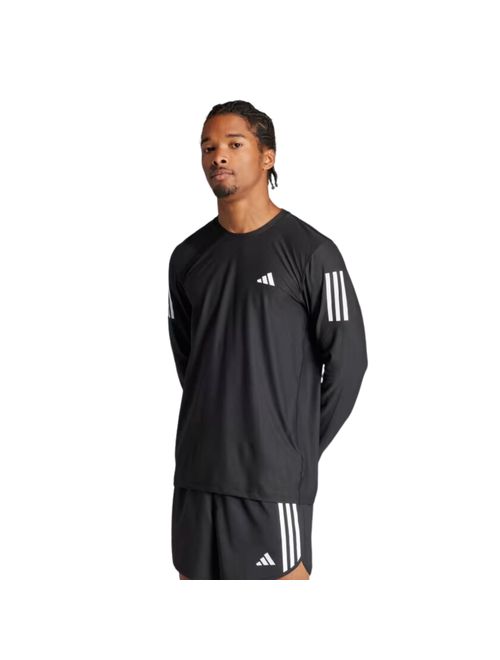 Camiseta Manga Longa Adidas Own The Run Masculina - Preta