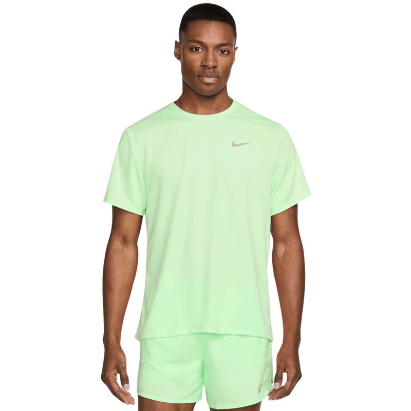 Camiseta Nike Miler Ss Masculina - Verde Claro