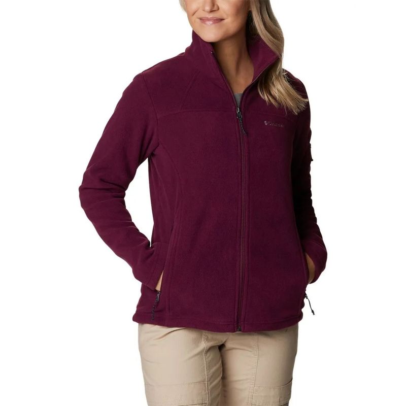 Jaqueta Fleece Columbia Fast Trek II Feminina - Bordô
