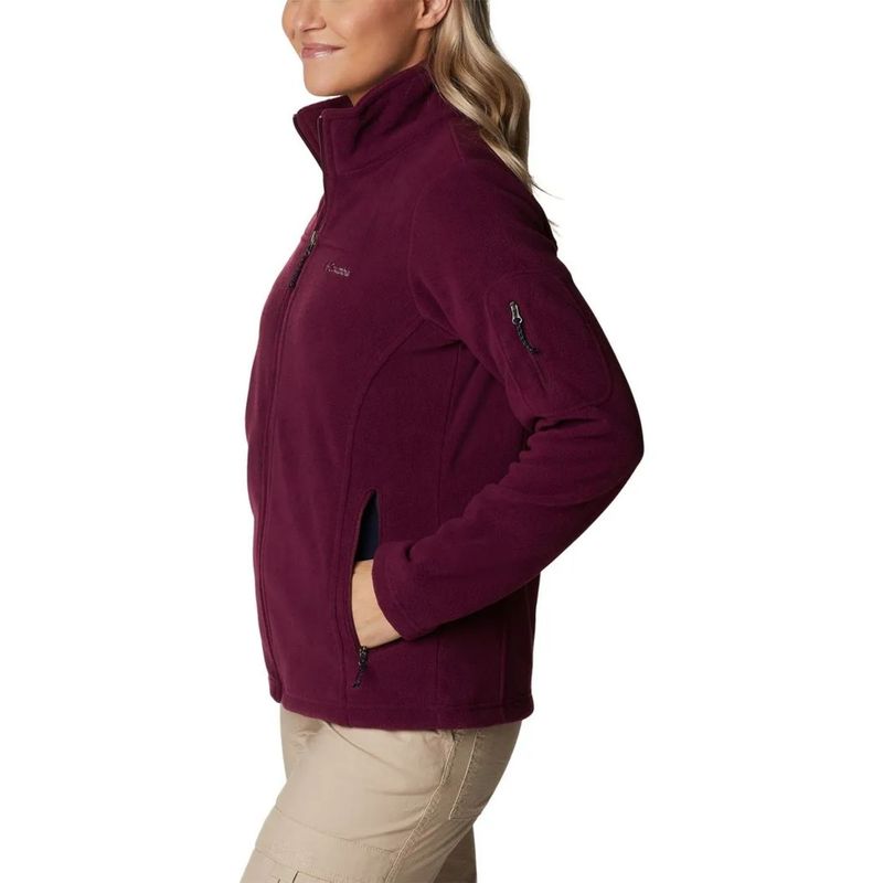 Jaqueta Fleece Columbia Fast Trek II Feminina - Bordô