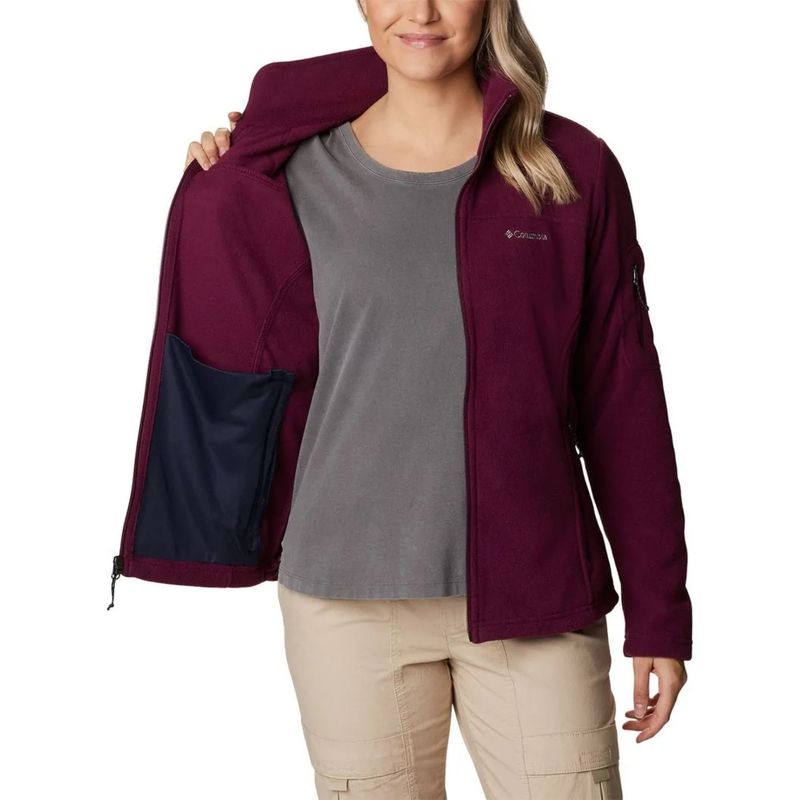 Jaqueta-Fleece-Columbia-Fast-Trek-II-Feminina---Bordo