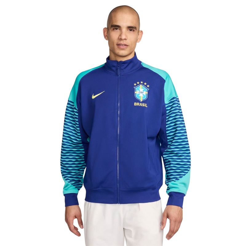 Jaqueta Brasil Nike CBF Hino Academy Pro Masculina - Azul