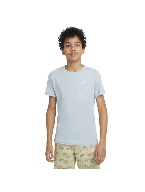 Camiseta Nike Sportswear Infantil - Azul/Branca