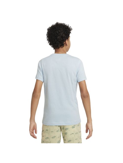 Camiseta Nike Sportswear Infantil - Azul/Branca