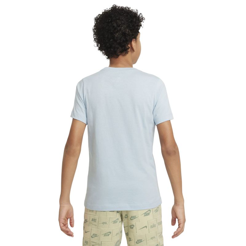 Camiseta-Nike-Sportswear-Infantil---Azul-Branca