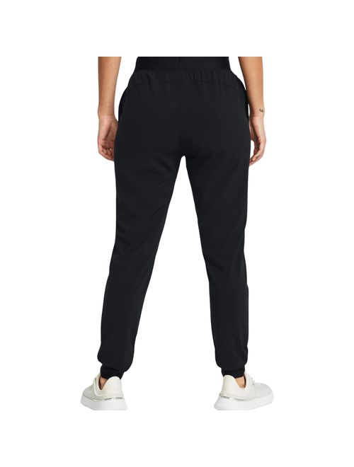 Calça Under Armour Sport Rival High-Rise Woven Feminina - Preta/Branca