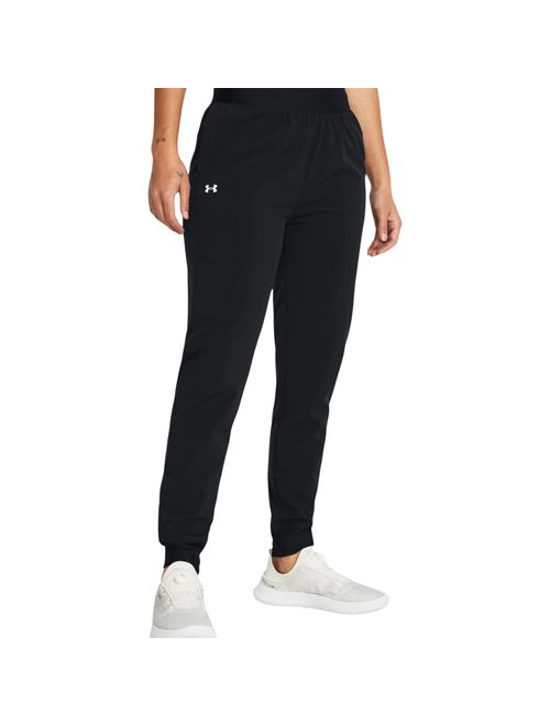 Calça Under Armour Sport Rival High-Rise Woven Feminina - Preta/Branca